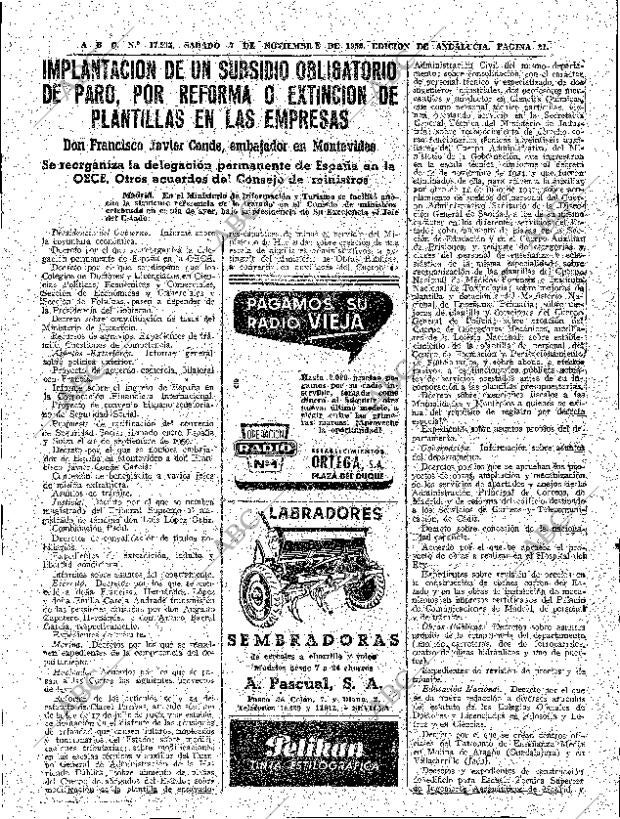 ABC SEVILLA 07-11-1959 página 21