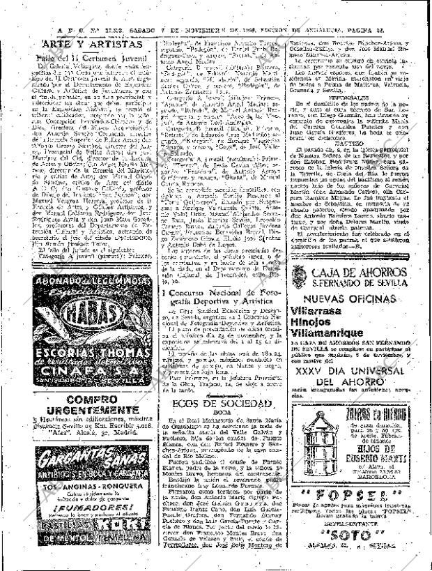 ABC SEVILLA 07-11-1959 página 26