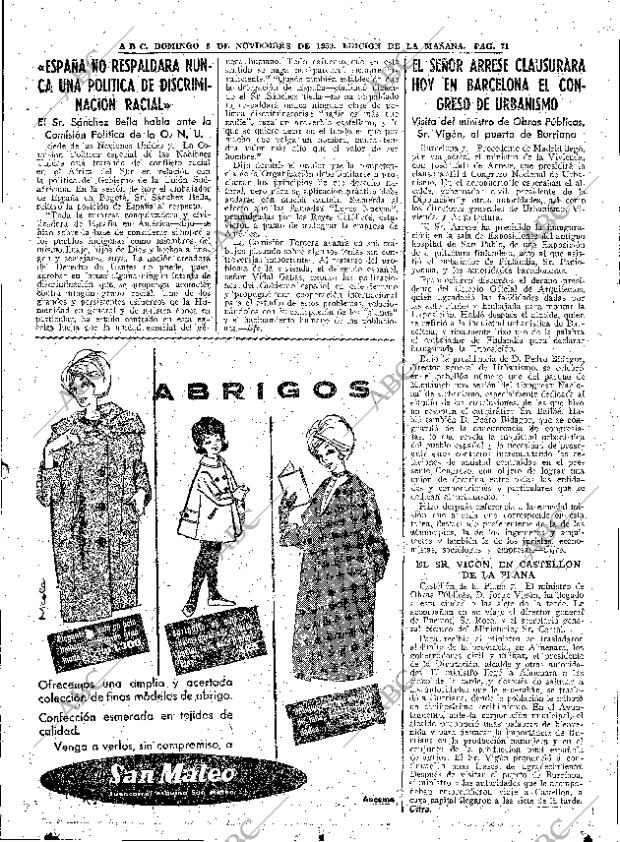 ABC MADRID 08-11-1959 página 71