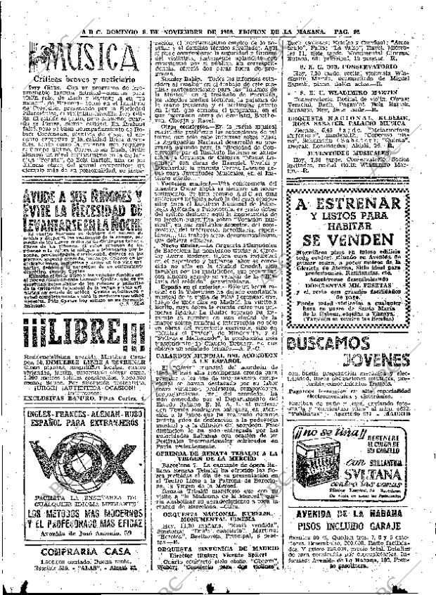 ABC MADRID 08-11-1959 página 92