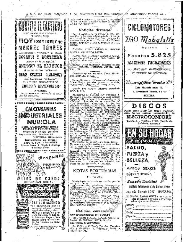 ABC SEVILLA 08-11-1959 página 44