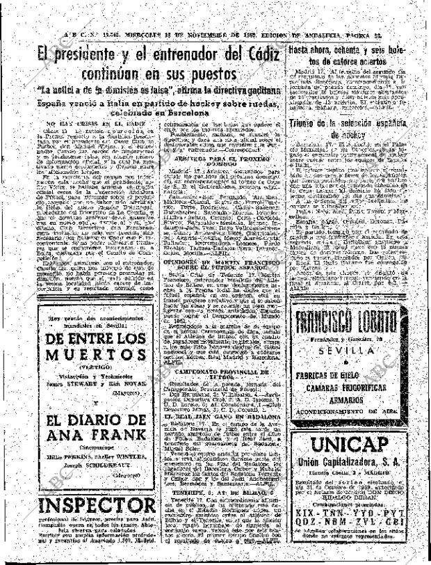 ABC SEVILLA 18-11-1959 página 33