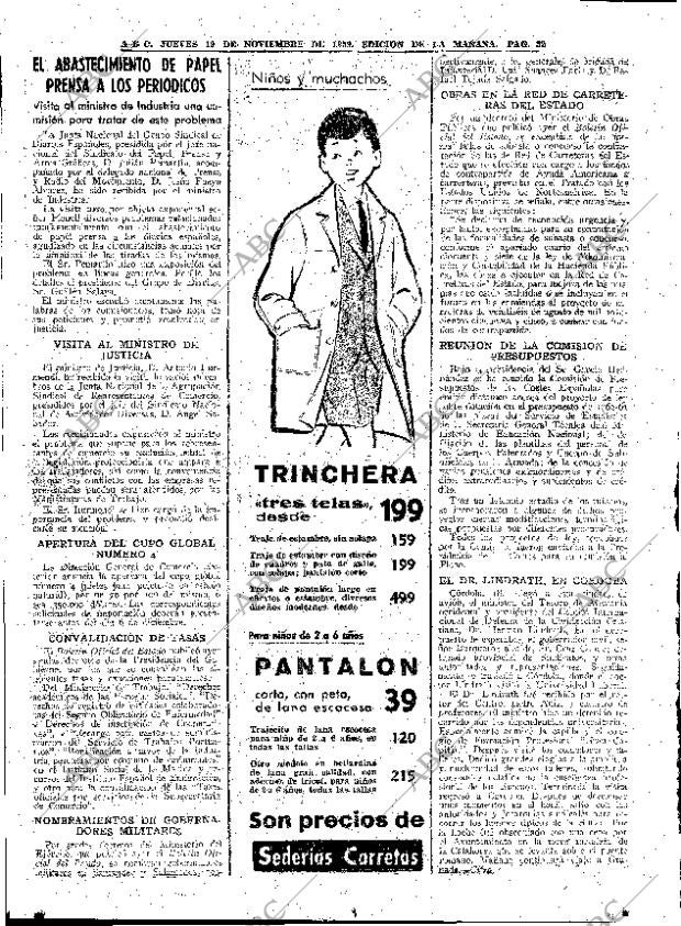 ABC MADRID 19-11-1959 página 32