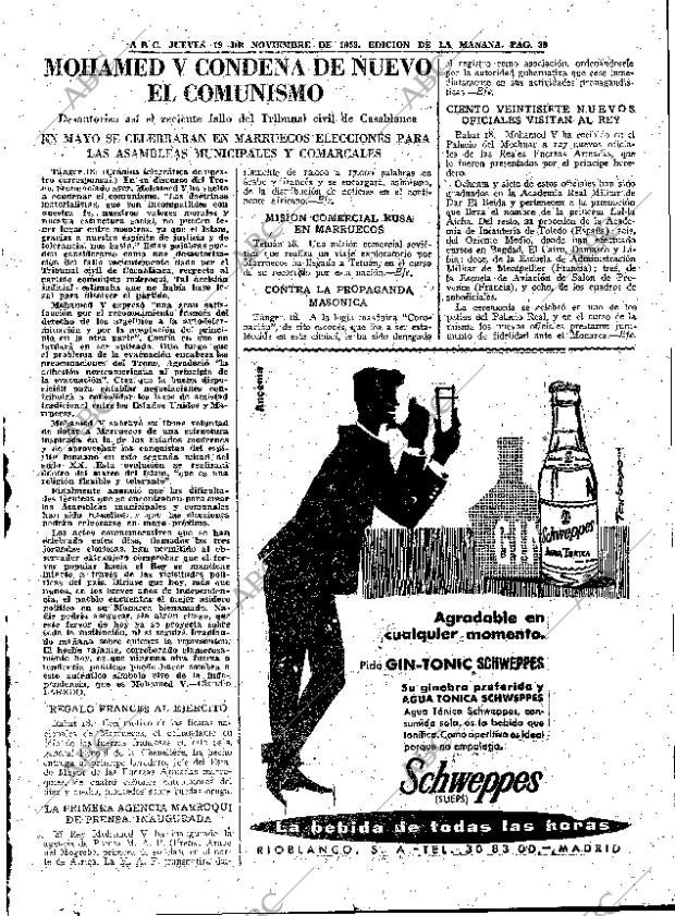 ABC MADRID 19-11-1959 página 39