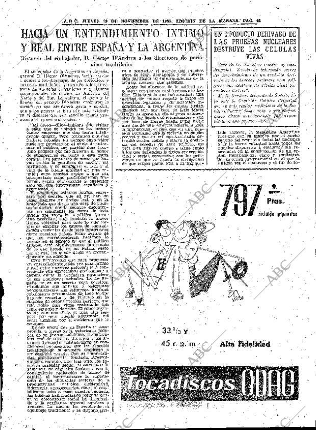 ABC MADRID 19-11-1959 página 41