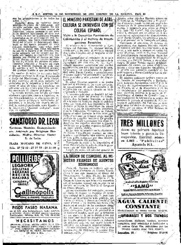 ABC MADRID 19-11-1959 página 42