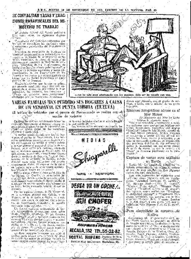 ABC MADRID 19-11-1959 página 43