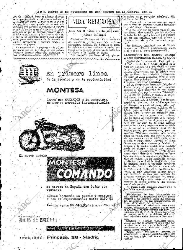ABC MADRID 19-11-1959 página 45