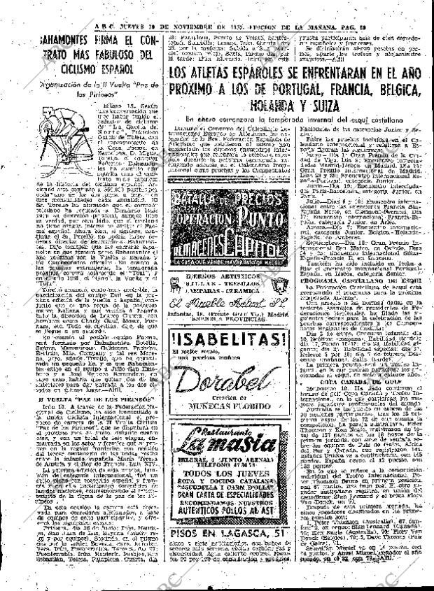ABC MADRID 19-11-1959 página 59