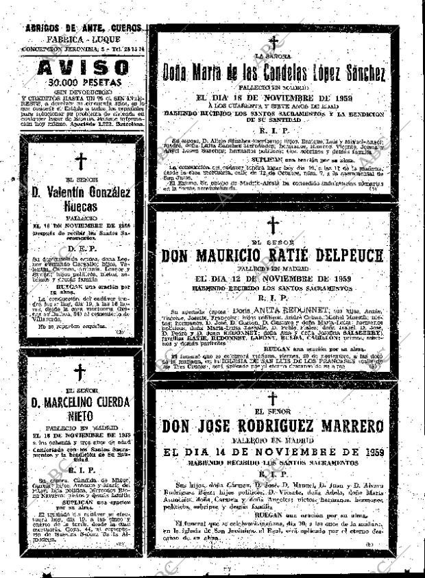 ABC MADRID 19-11-1959 página 71