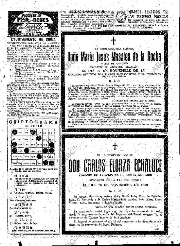ABC MADRID 19-11-1959 página 73