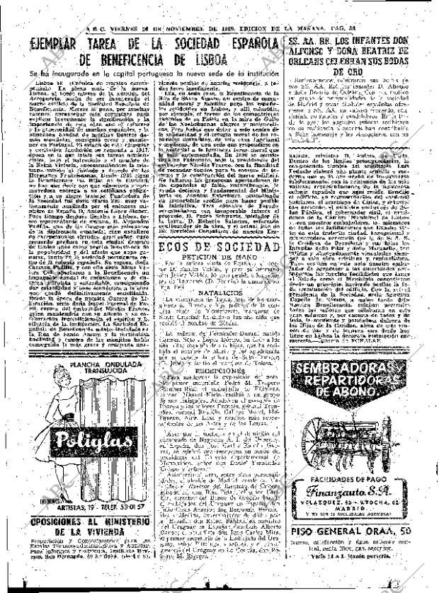 ABC MADRID 20-11-1959 página 58