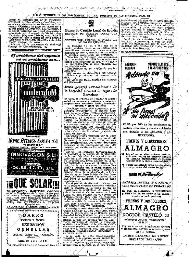 ABC MADRID 20-11-1959 página 68