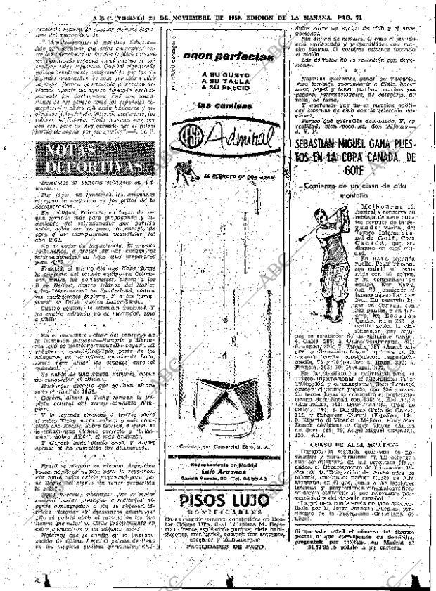 ABC MADRID 20-11-1959 página 71