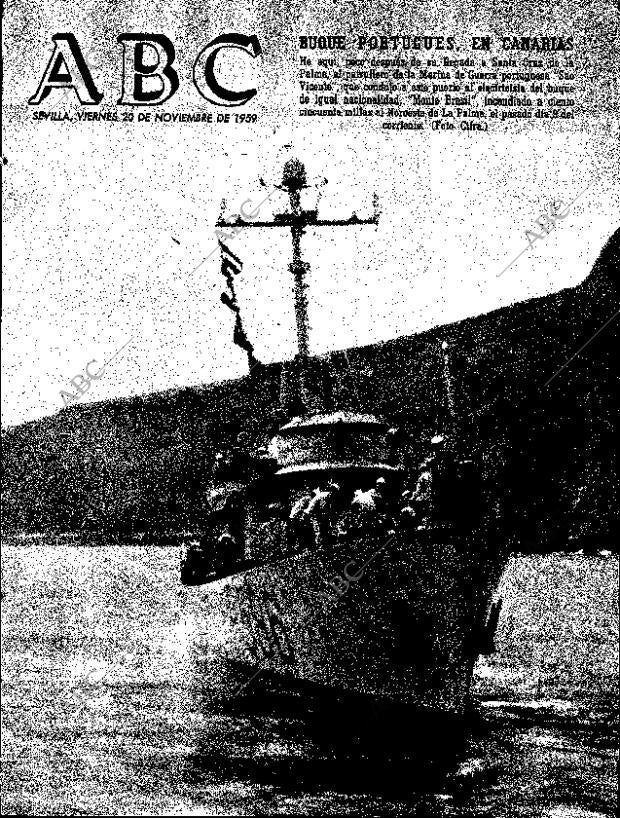 ABC SEVILLA 20-11-1959 página 1