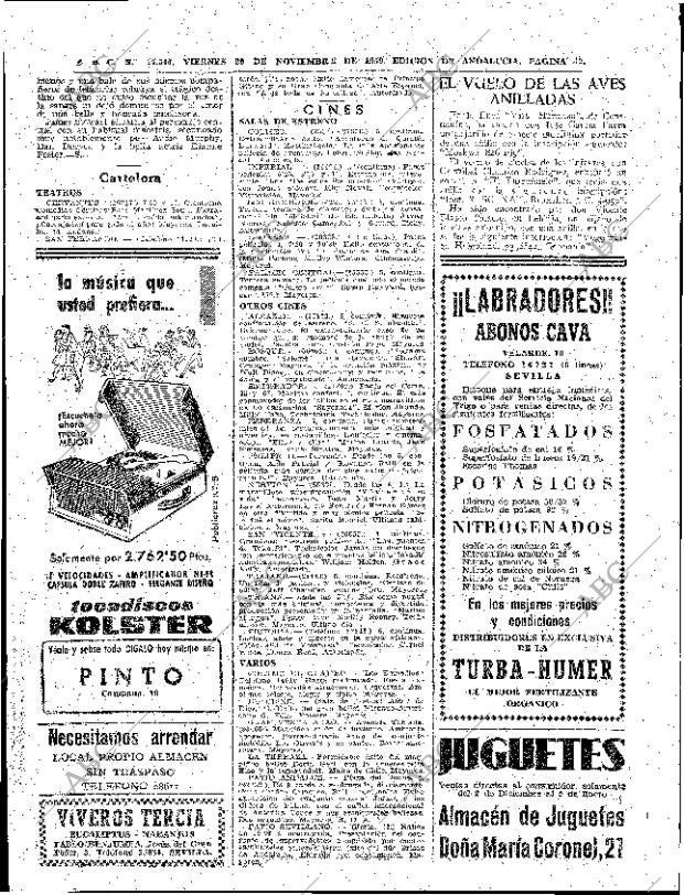 ABC SEVILLA 20-11-1959 página 42