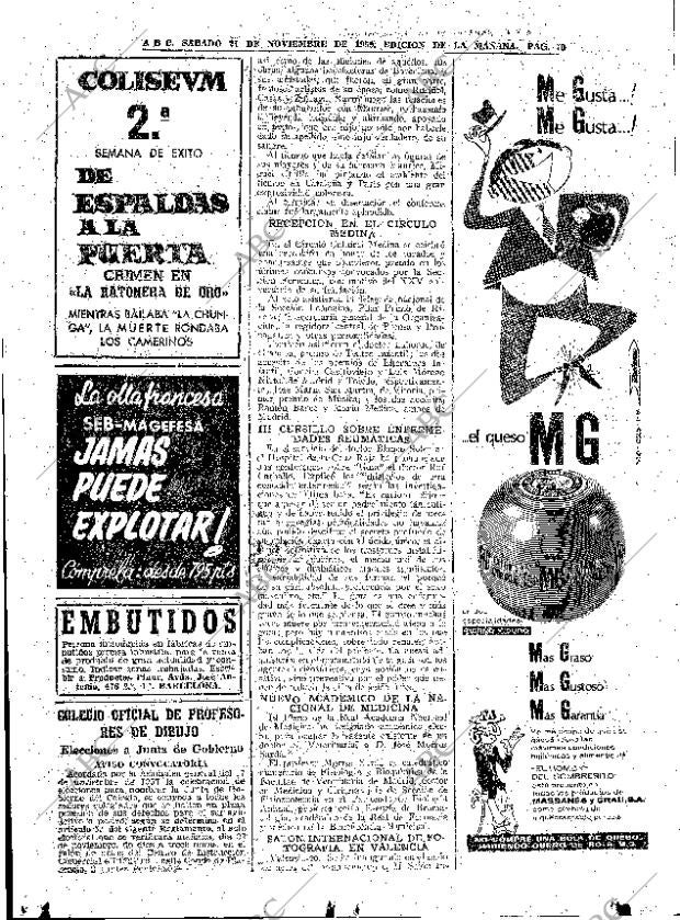ABC MADRID 21-11-1959 página 70
