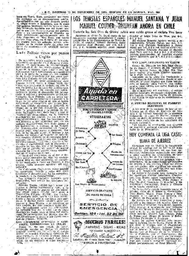 ABC MADRID 22-11-1959 página 109