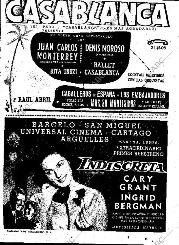 ABC MADRID 22-11-1959 página 58