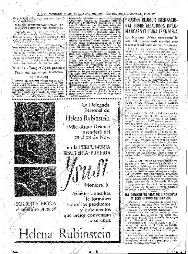 ABC MADRID 22-11-1959 página 87