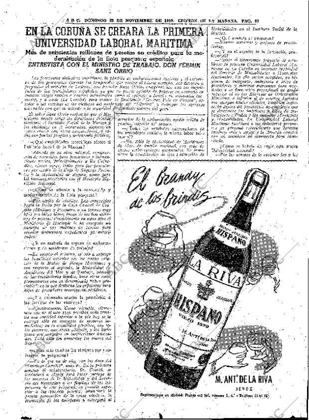 ABC MADRID 22-11-1959 página 89