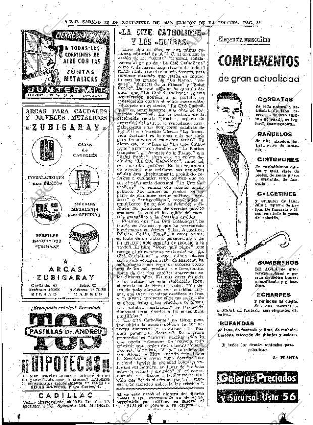 Peri dico ABC MADRID 28 11 1959 portada Archivo ABC