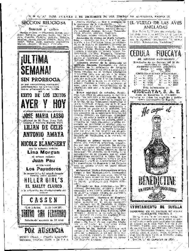 ABC SEVILLA 03-12-1959 página 28