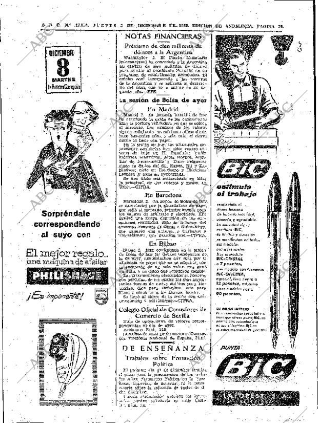 ABC SEVILLA 03-12-1959 página 30