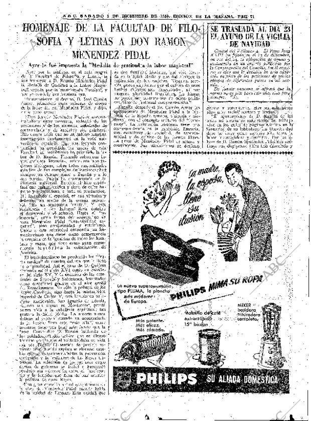 ABC MADRID 05-12-1959 página 71