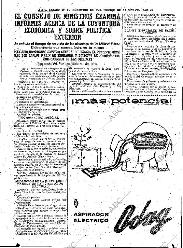 ABC MADRID 19-12-1959 página 59