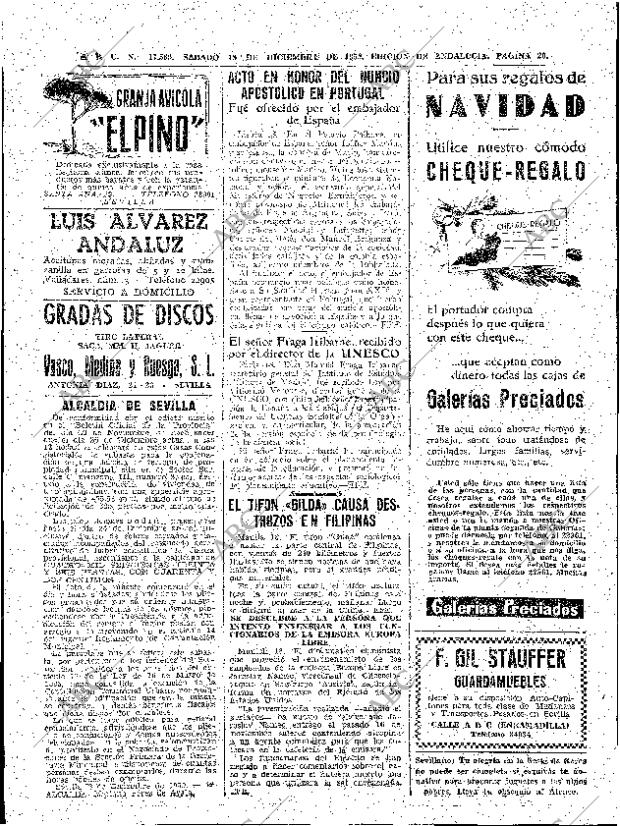 ABC SEVILLA 19-12-1959 página 20