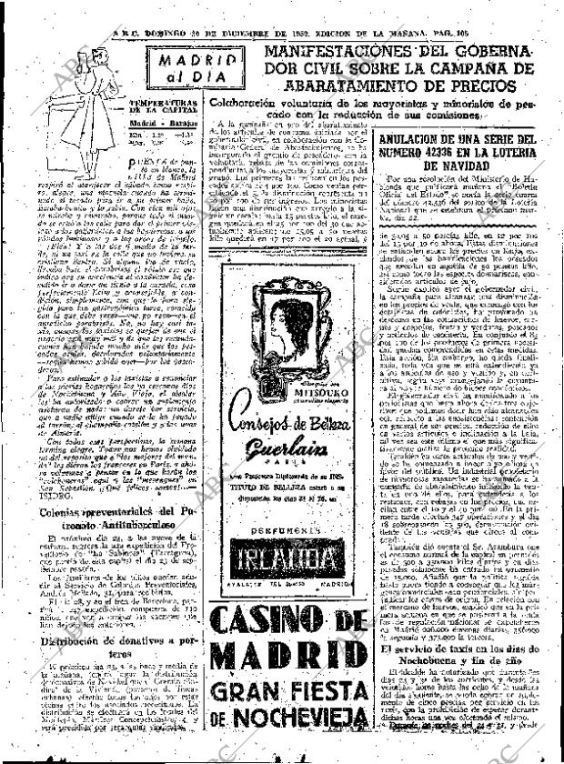 ABC MADRID 20-12-1959 página 105