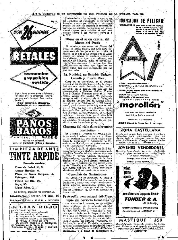 ABC MADRID 20-12-1959 página 106