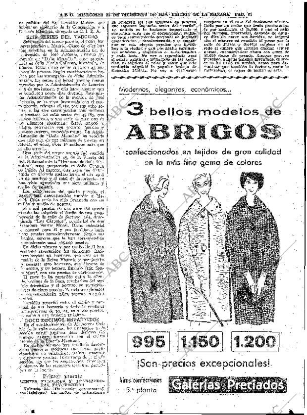 ABC MADRID 23-12-1959 página 61