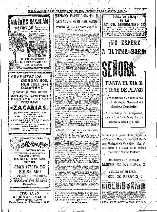 ABC MADRID 23-12-1959 página 74