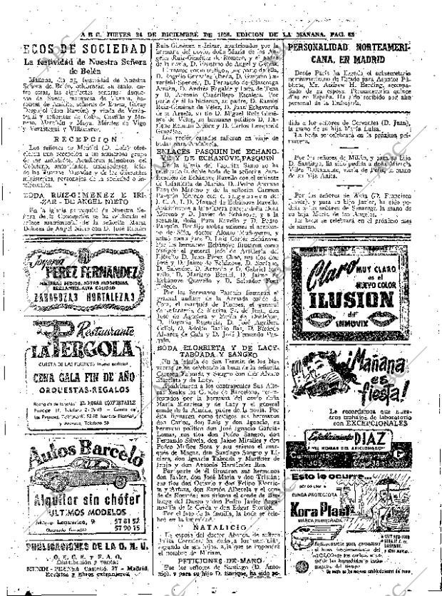 ABC MADRID 24-12-1959 página 62
