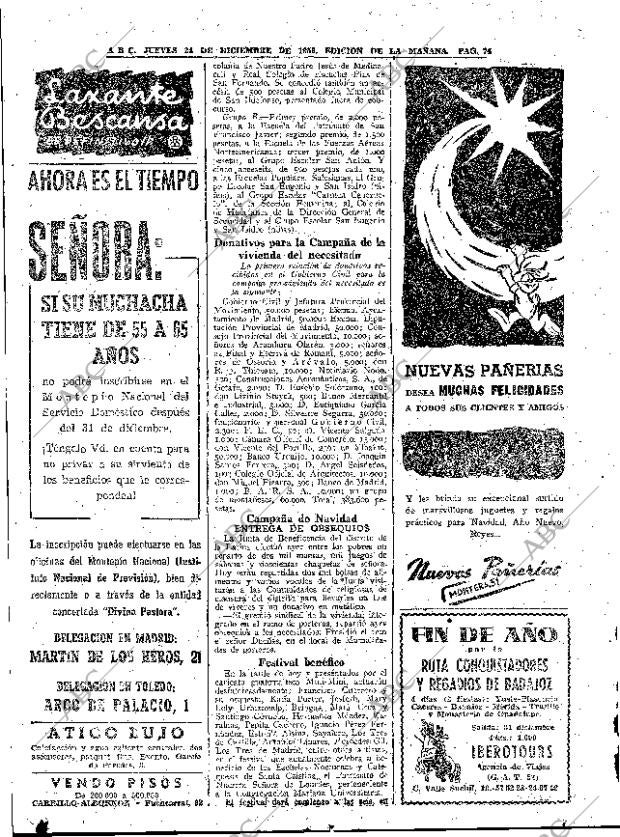 ABC MADRID 24-12-1959 página 74