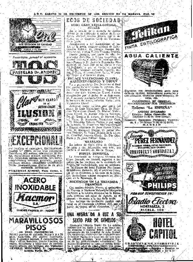 ABC MADRID 26-12-1959 página 56