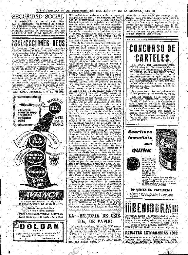 ABC MADRID 26-12-1959 página 64