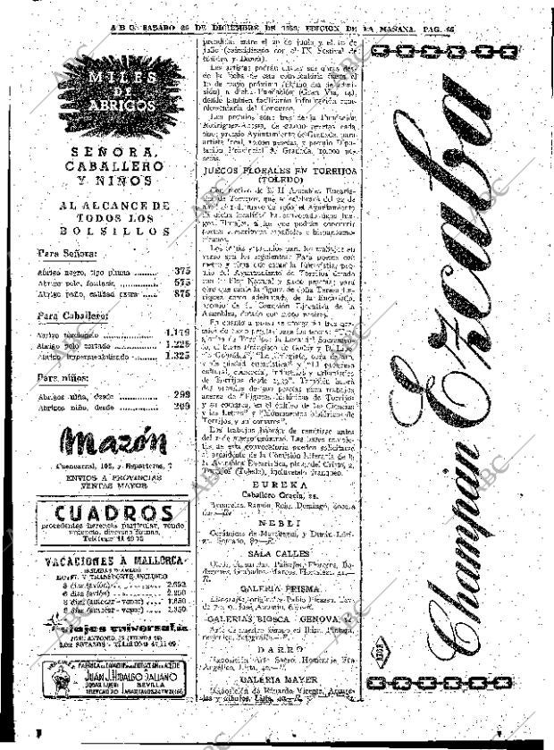 ABC MADRID 26-12-1959 página 66