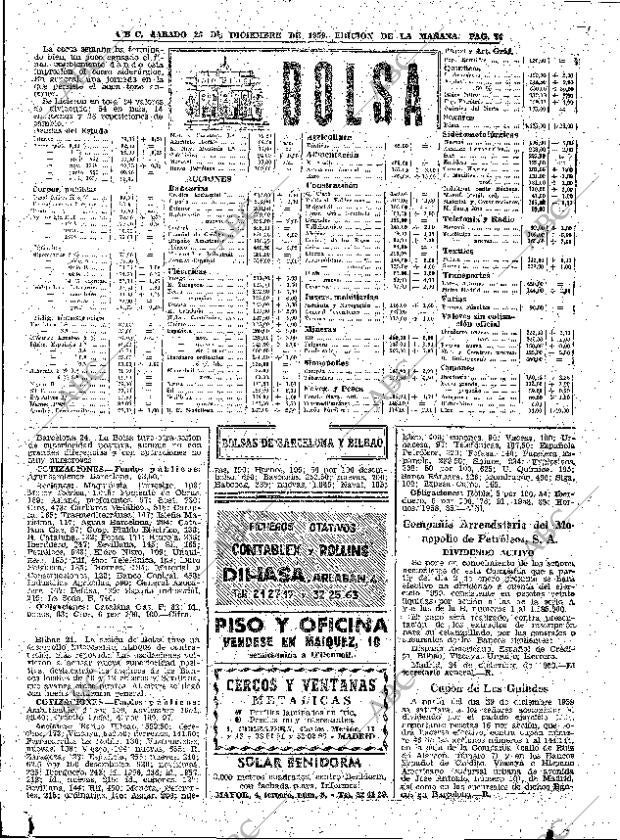 ABC MADRID 26-12-1959 página 74