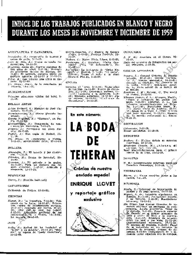 BLANCO Y NEGRO MADRID 26-12-1959 página 5