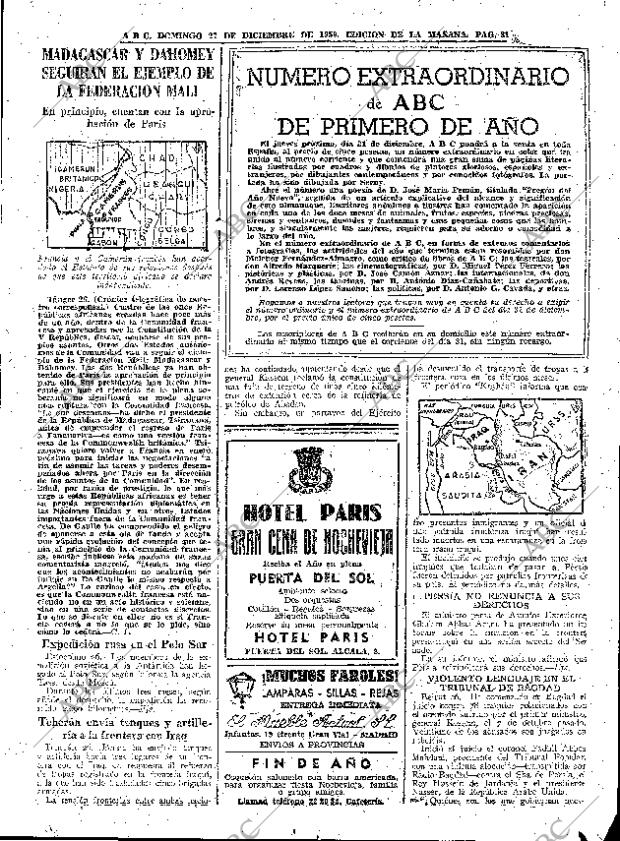 ABC MADRID 27-12-1959 página 81