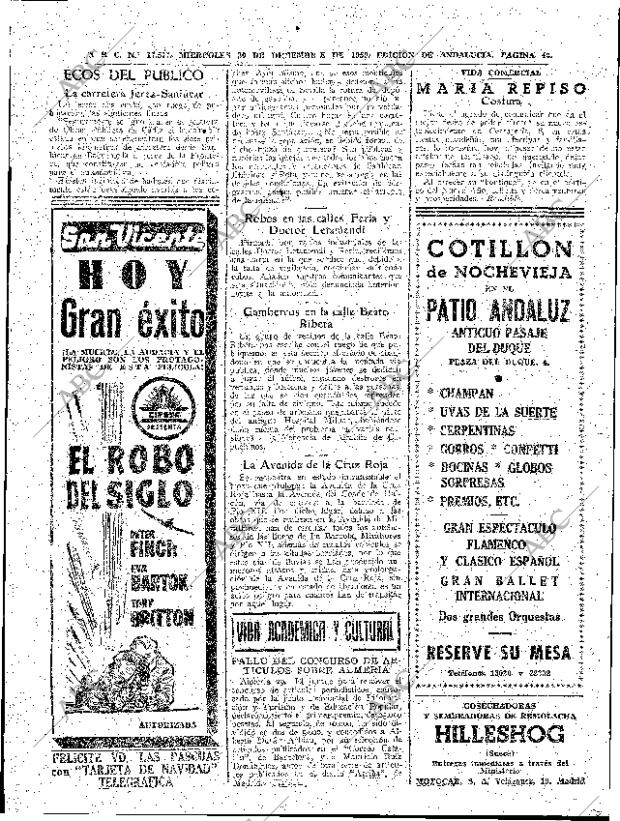 ABC SEVILLA 30-12-1959 página 42