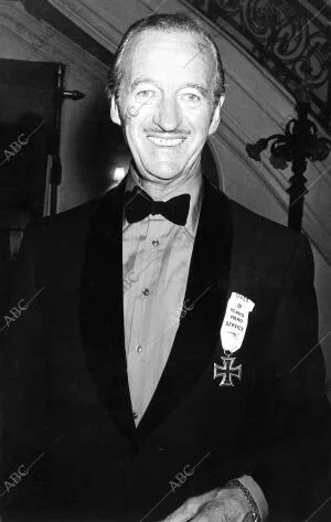 El actor David Niven