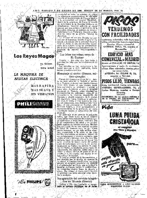 ABC MADRID 02-01-1960 página 58