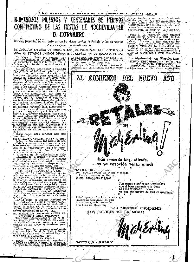 ABC MADRID 02-01-1960 página 61