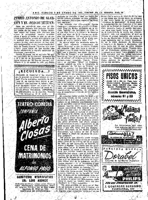 ABC MADRID 02-01-1960 página 70