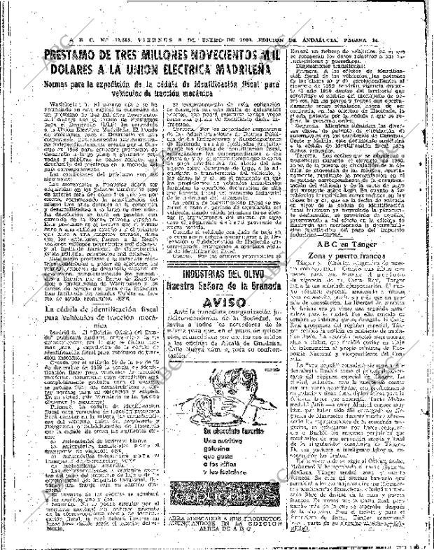 ABC SEVILLA 08-01-1960 página 14