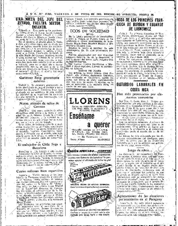 ABC SEVILLA 08-01-1960 página 16